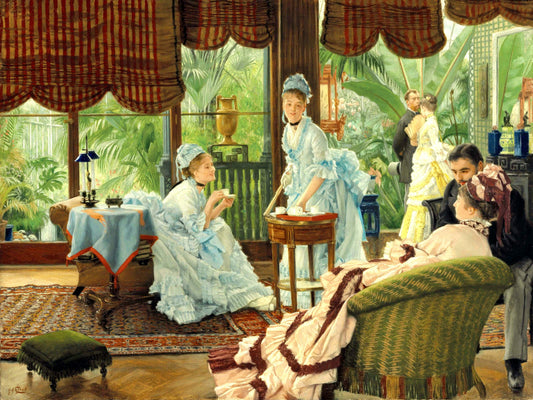 In The Conservatory | James Tissot | 1875