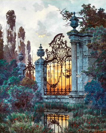 Park Gate in The Evening | Ferdinand Knab | 19th Century