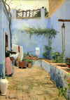 The Blue Patio | Santiago Rusiñol | 1892