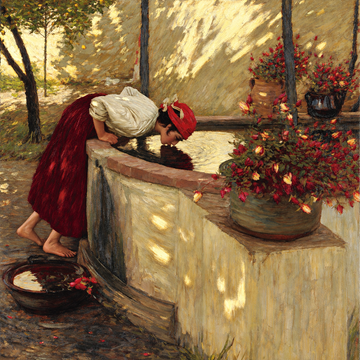 Ligurian Roses | Henry Herbert La Thangue | 1909