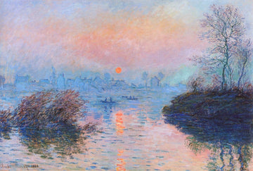 Sunset on the Seine at Lavacourt | Claude Monet | 1880