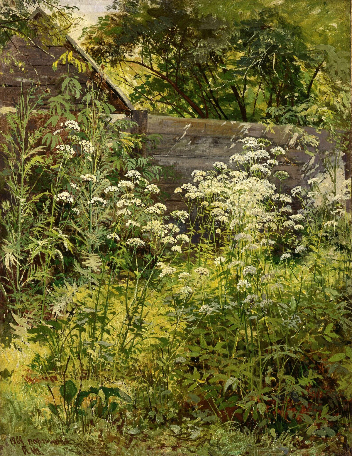 Goutweed Grass by Ivan Shishkin, 1884 — fine art print from Peaceful Artworks