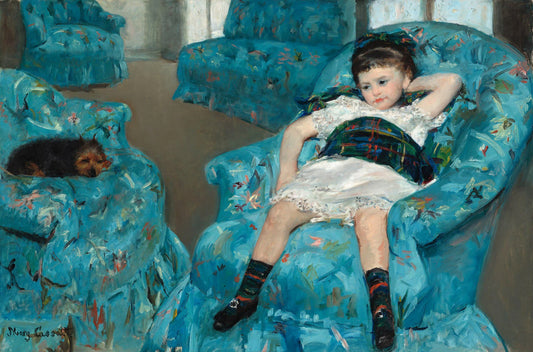 Little Girl in a Blue Armchair | Mary Cassatt | 1878