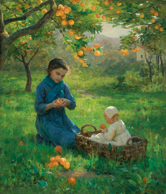 Under The Orange Tree | Virginie Demont-Breton | 19th Century