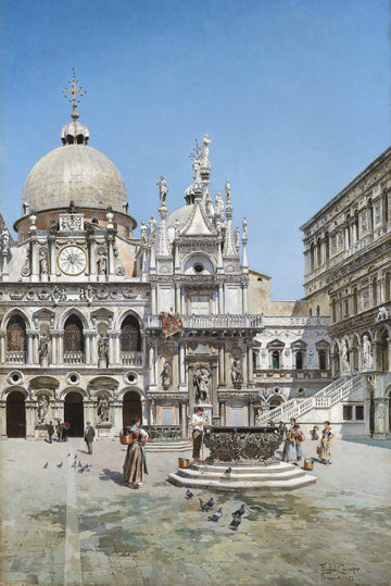 Courtyard of the Doge's Palace, Venice | Federico del Campo | 1888