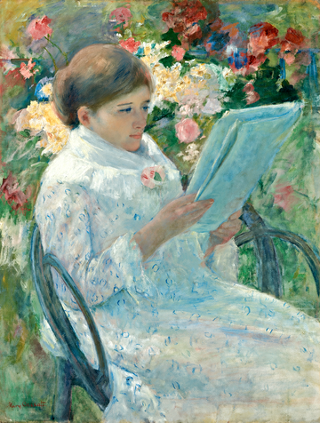 Reading in Bloom | Mary Cassatt | 1879