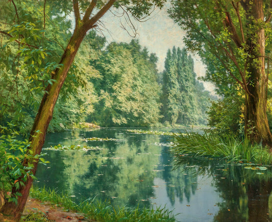 Midsummer Water Lilies | Henri Biva | 19th Century