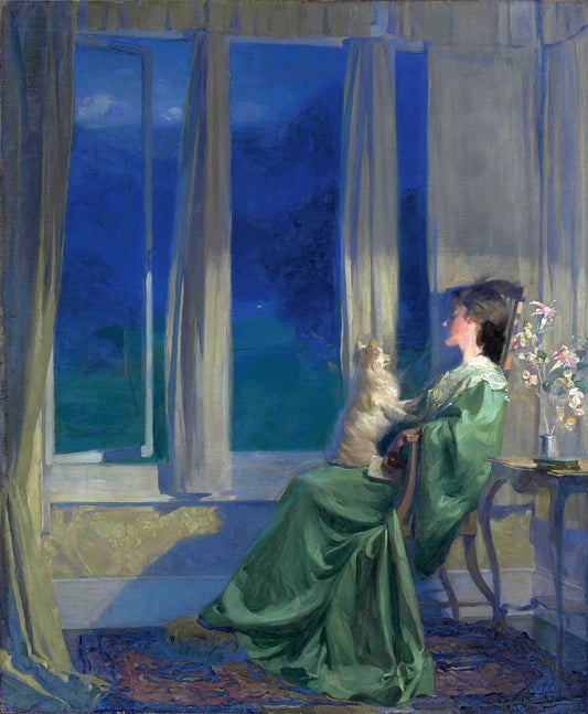 When The Blue Evening Slowly Falls | Frank Bramley | 1909