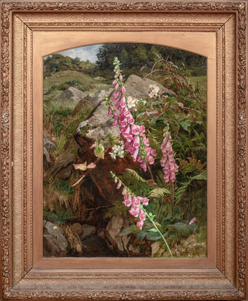 Still Life of Foxgloves  | Martha Mutrie | 19th Century