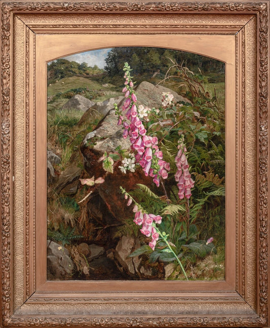 Still Life of Foxgloves  | Martha Mutrie | 19th Century