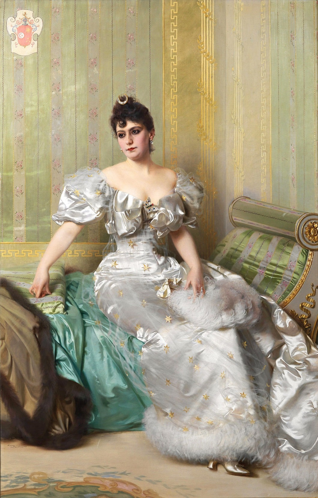 Portrait of Corinna Salmon | Vittorio Matteo Corcos | 1893