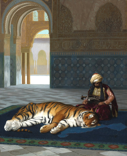 Tigre et Le Gardien | Jean-Léon Gérôme | 19e siècle