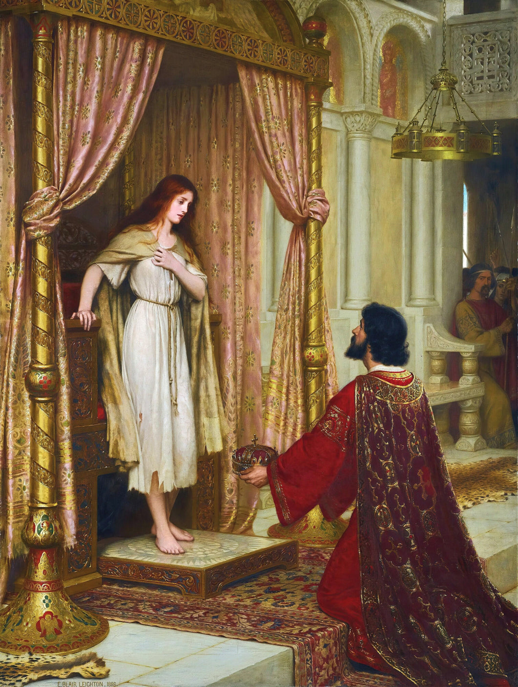 A King and a Beggar Maid | Edmund Leighton | 1898