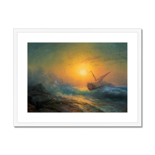 Mer agitée au coucher du soleil | Ivan Aïvazovski | 1896