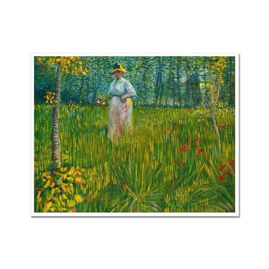 A Woman Walking in a Garden | Vincent Van Gogh | 1887