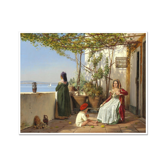 Loggia at Procida with Figures | Martinus Rørbye | 1841