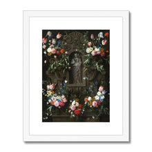 Load image into Gallery viewer, Garland of Flowers Surrounding a Sculpture of the Virgin Mary | Daniel Seghers | 1645
