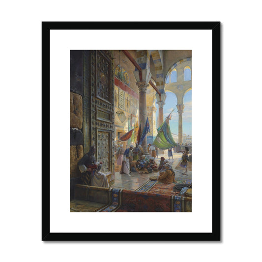 Forecourt of the Umayyad Mosque, Damascus | Gustav Bauernfeind | 1890