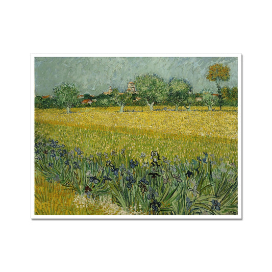 Vue d'Arles avec des iris au premier plan | Vincent van Gogh | 1888 