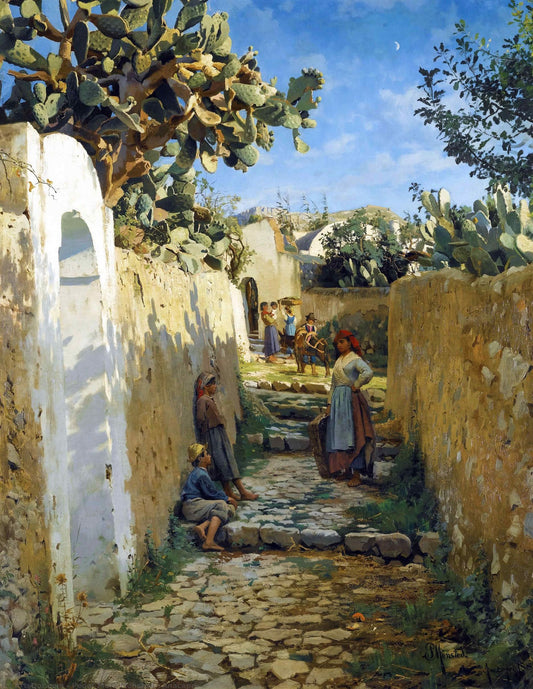Anacapri | Peder Mørk Mønsted | 1890 