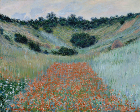 Champ de coquelicots dans un creux près de Giverny | Claude Monet | 1885