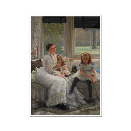 Portrait of Mrs Catherine Smith Gill and Two of her Children | James Tissot | 1877
