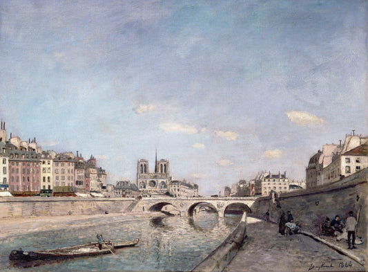 La Seine et Notre-Dame à Paris | Johan Barthold Jongkind | 1864 