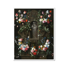 Load image into Gallery viewer, Garland of Flowers Surrounding a Sculpture of the Virgin Mary | Daniel Seghers | 1645
