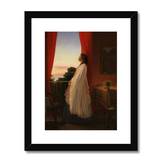 Young Lady Looking at the Summer Night | Jørgen Walentin Sonne | 1865