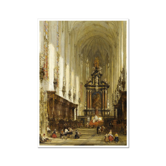 Interior of St Paul's, Antwerp | David Roberts | 1859