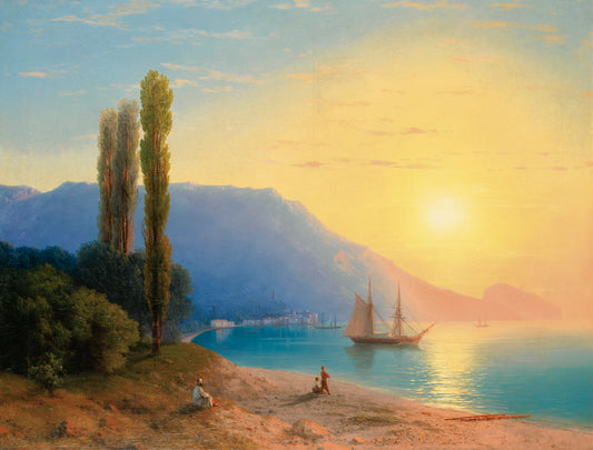 Coucher de soleil sur Yalta | Ivan Aïvazovski | 1861 