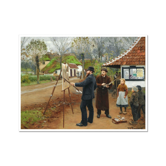 Painting near Aasum Smithy | H. A. Brendekilde | 1893