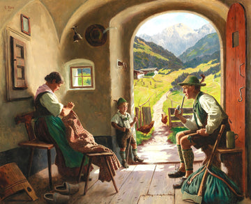 Une journée d'été au Tyrol | Emil Rau | XXe siècle