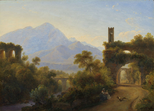 Ruinen in einer italienischen Landschaft | Louise-Joséphine Sarazin de Belmont | 1853 