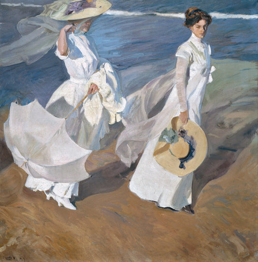 Strolling Along the Seashore | Joaquín Sorolla | 1909