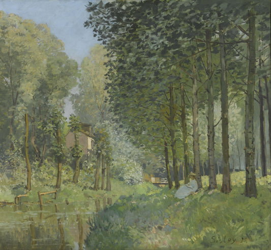 Repos au bord du ruisseau. À l'orée du bois | Alfred Sisley | 1878 