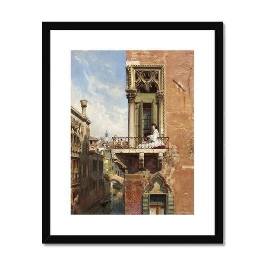 Anna Passini on Balcony in Venice | Ludwig Johann Passini | 1866