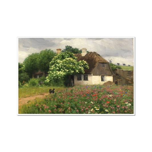 Bauernhaus mit Wiesenblumen | HA Brendekilde | 1909