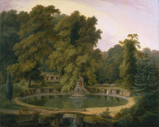 Temple, fontaine et grotte du parc de Sezincote | Thomas Daniell | 1819 