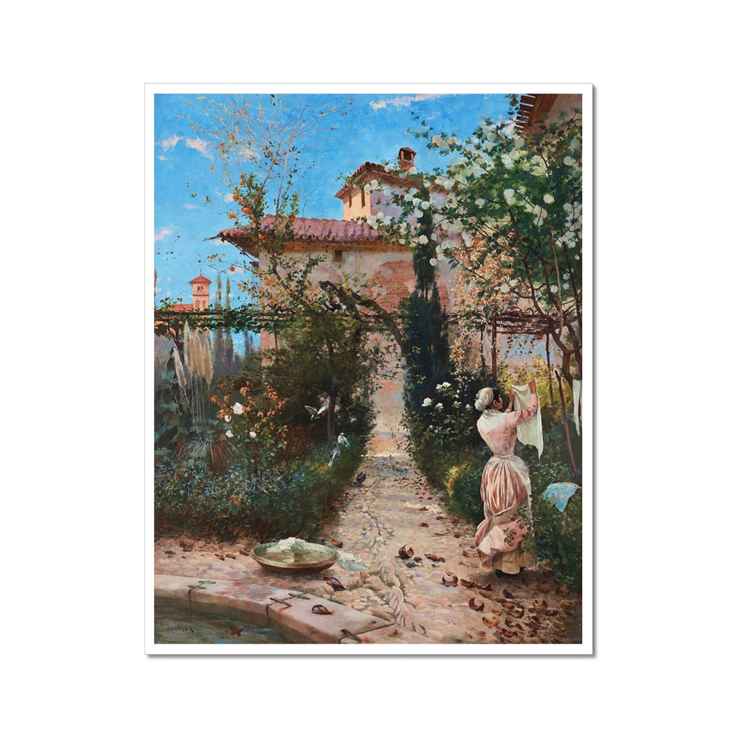 Garden Scene, Alhambra | Hugo Birger | 1885