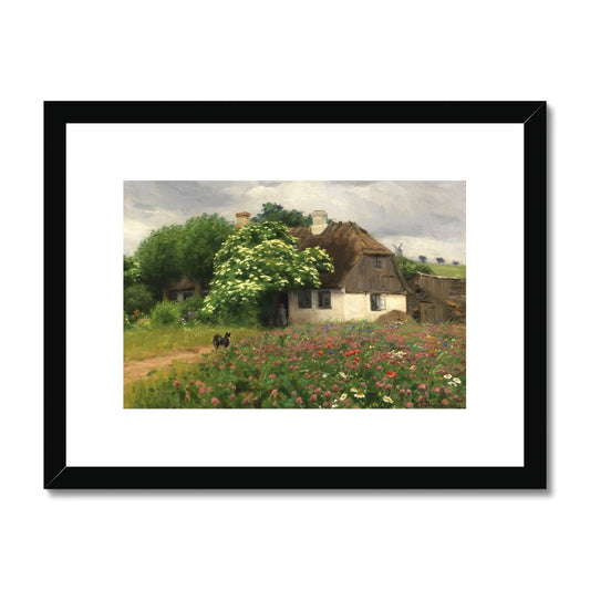 Ferme avec fleurs des champs | HA Brendekilde | 1909