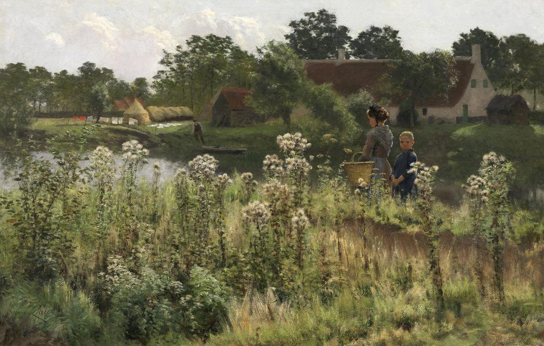 The River Lys at Astene | Emile Claus | 1885