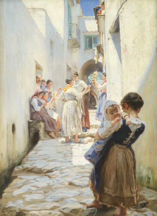 Une rue à Torello, Italie | Peder Severin Kroyer | 1890