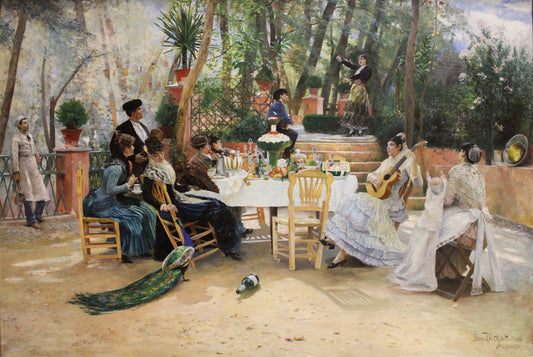 Déjeuner au Café Ledoyen, Paris | Hugo Birger | 1886