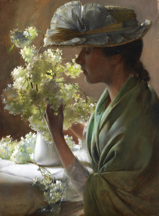 Lady with a Bouquet | Charles Courtney Curran | 1890