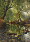 Un ruisseau forestier | Peder Monsted | 1895