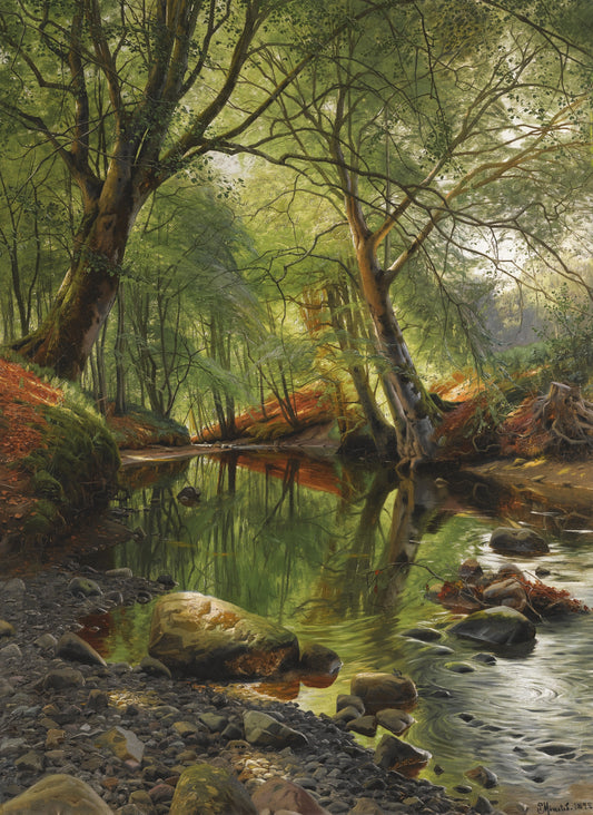 A Woodland Stream | Peder Mønsted | 1895