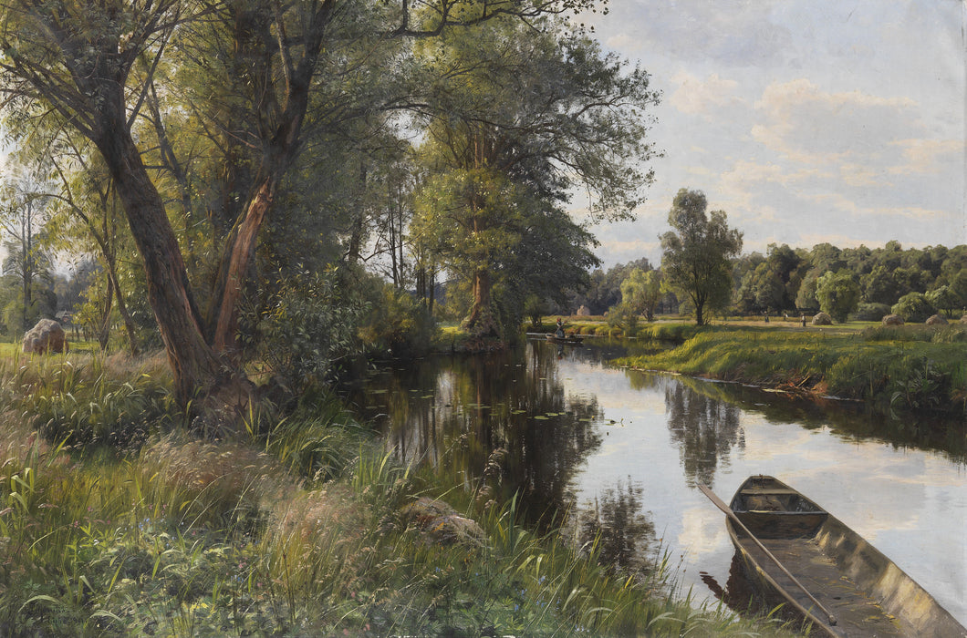 Summer Landscape with River Floodplain | Peder Mørk Mønsted | 1911