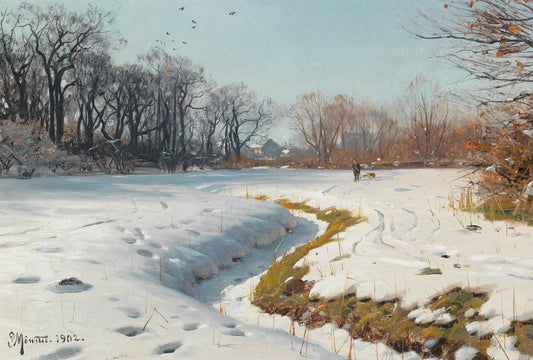 Journée d'hiver ensoleillée | Peter Mork Monsted | 1901