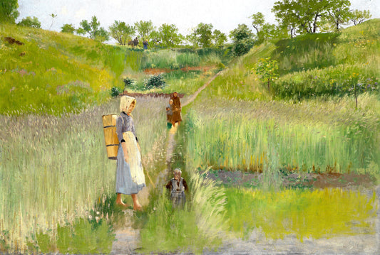 Une journée d'été près de Samois | Théodore von Hörmann | 19e siècle